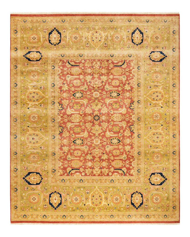 One-of-a-Kind Imported Hand-knotted Area Rug  - Orange,  8' 2" x 10' 6" - Modern Rug Importers