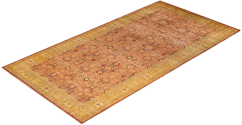 One-of-a-Kind Imported Hand-knotted Area Rug  - Orange, 8' 2" x 16' 1" - Modern Rug Importers