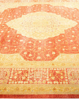 One-of-a-Kind Imported Hand-Knotted Area Rug  - Orange, 8' 3" x 10' 1" - Modern Rug Importers
