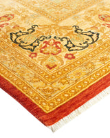 One-of-a-Kind Imported Hand-Knotted Area Rug  - Orange, 8' 3" x 10' 3" - Modern Rug Importers