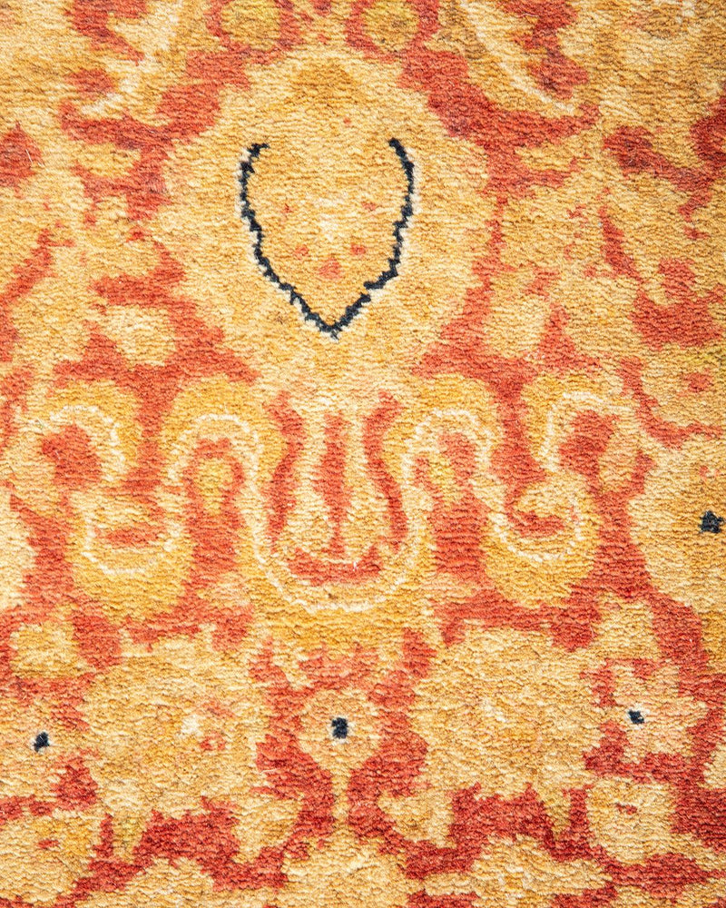 One-of-a-Kind Imported Hand-knotted Area Rug  - Orange, 8' 3" x 10' 3" - Modern Rug Importers