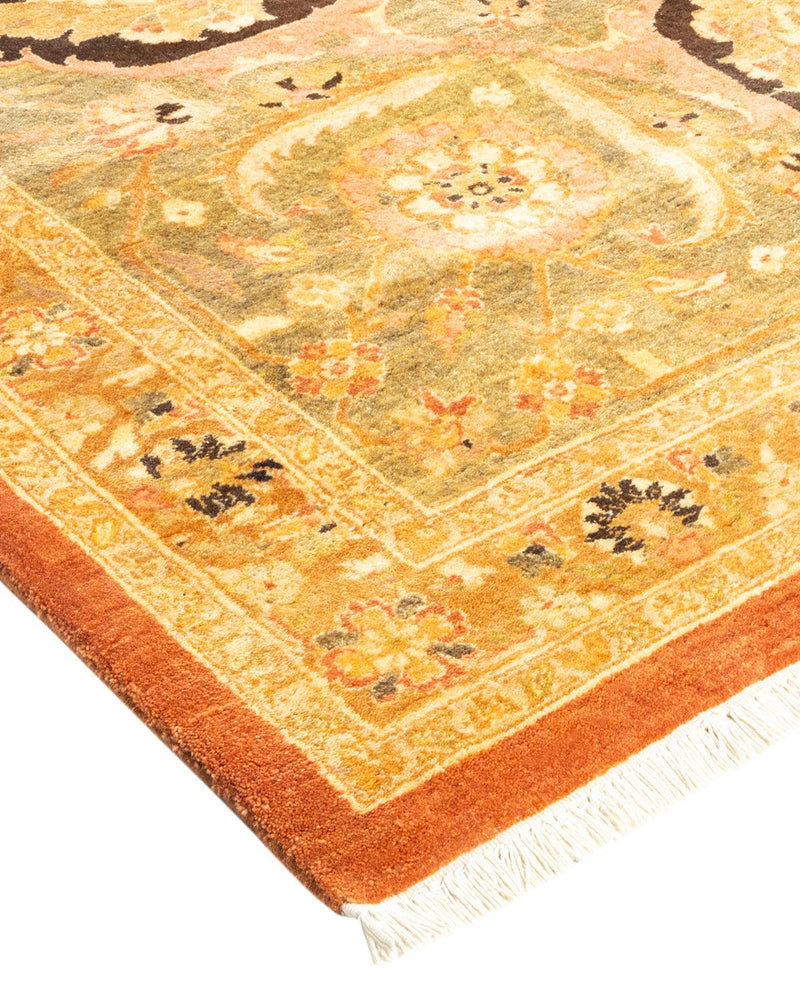 One-of-a-Kind Imported Hand-knotted Area Rug  - Orange,  8' 3" x 10' 5" - Modern Rug Importers