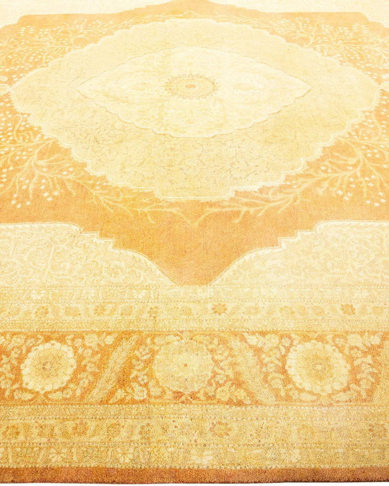 One-of-a-Kind Imported Hand-knotted Area Rug  - Orange,  8' 4" x 10' 3" - Modern Rug Importers