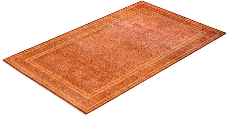 One-of-a-Kind Imported Hand-knotted Area Rug  - Orange,  8' 4" x 14' 0" - Modern Rug Importers