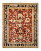 One-of-a-Kind Imported Hand-knotted Area Rug  - Orange, 9' 0" x 11' 8" - Modern Rug Importers
