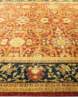 One-of-a-Kind Imported Hand-Knotted Area Rug  - Orange, 9' 0" x 12' 1" - Modern Rug Importers