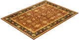 One-of-a-Kind Imported Hand-Knotted Area Rug  - Orange, 9' 0" x 12' 1" - Modern Rug Importers