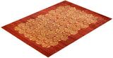 One-of-a-Kind Imported Hand-knotted Area Rug  - Orange, 9' 0" x 12' 3" - Modern Rug Importers
