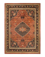 One-of-a-Kind Imported Hand-knotted Area Rug  - Orange, 9' 0" x 12' 5" - Modern Rug Importers