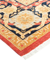 One-of-a-Kind Imported Hand-knotted Area Rug  - Orange, 9' 1" x 11' 10" - Modern Rug Importers