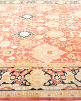 One-of-a-Kind Imported Hand-knotted Area Rug  - Orange, 9' 1" x 11' 10" - Modern Rug Importers