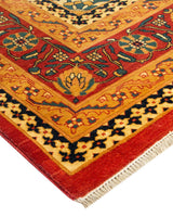 One-of-a-Kind Imported Hand-knotted Area Rug  - Orange, 9' 1" x 12' 3" - Modern Rug Importers