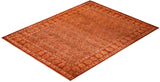 One-of-a-Kind Imported Hand-Knotted Area Rug  - Orange, 9' 2" x 11' 10" - Modern Rug Importers