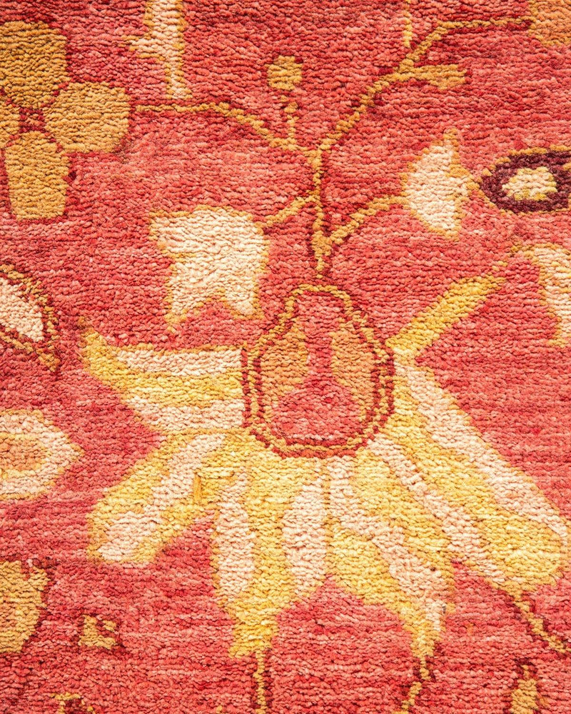 One-of-a-Kind Imported Hand-knotted Area Rug  - Orange, 9' 2" x 12' 2" - Modern Rug Importers