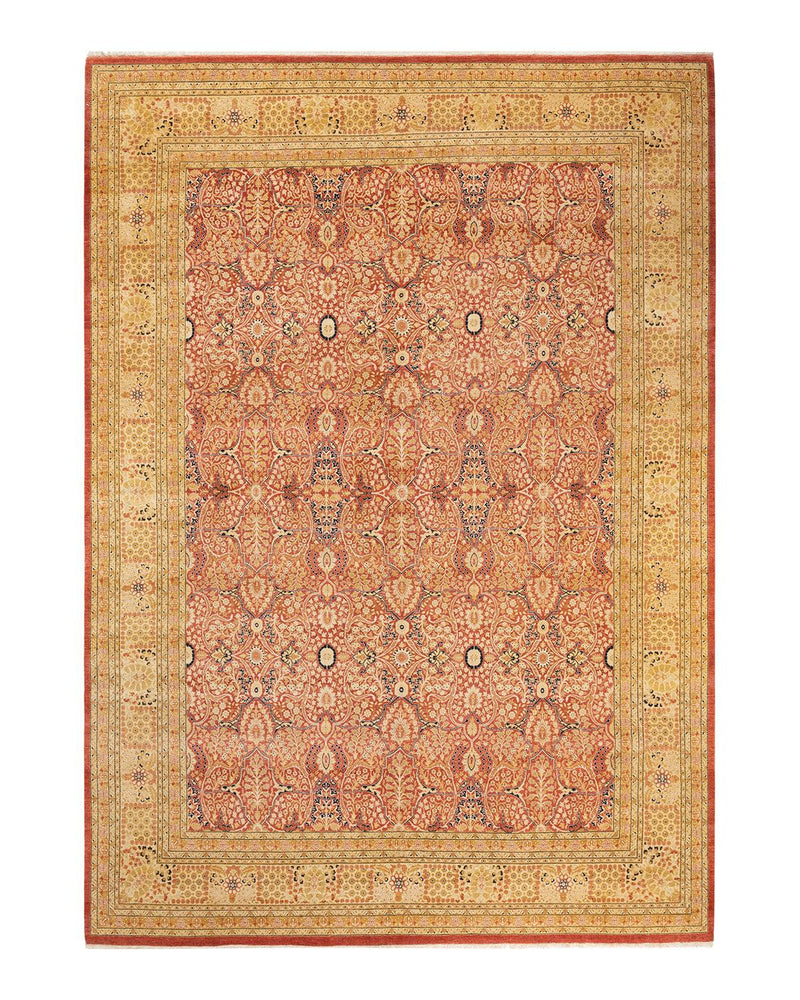 One-of-a-Kind Imported Hand-knotted Area Rug  - Orange, 9' 2" x 13' 1" - Modern Rug Importers