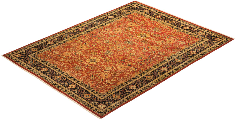 One-of-a-Kind Imported Hand-knotted Area Rug  - Orange, 9' 3" x 12' 1" - Modern Rug Importers