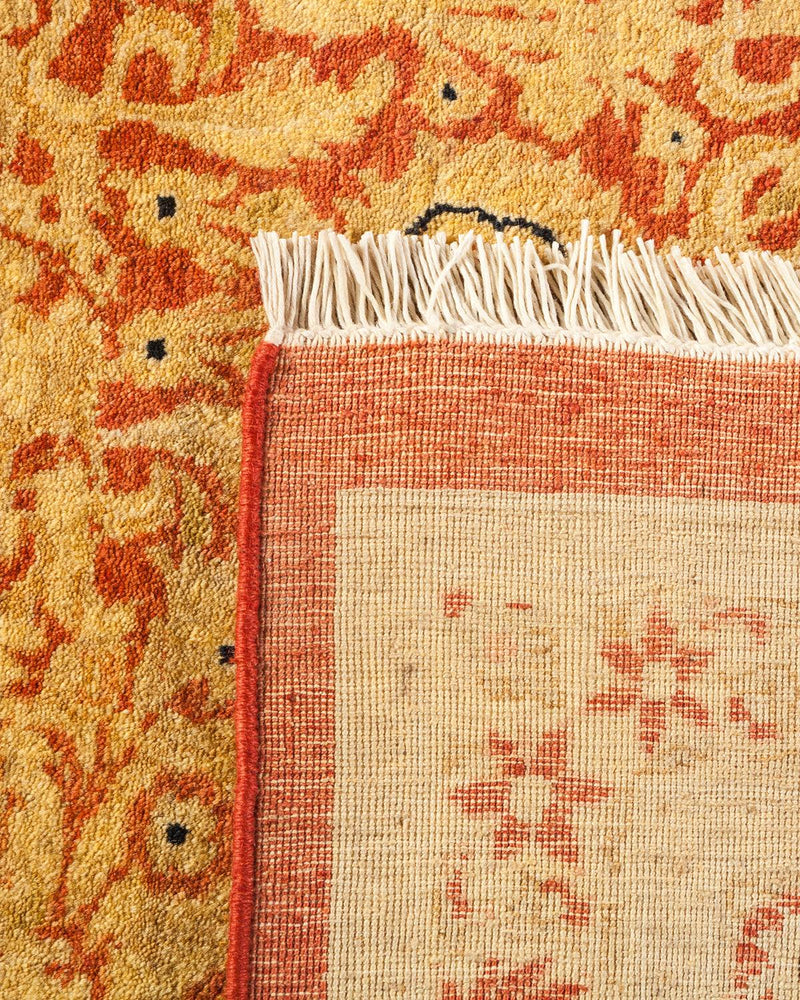 One-of-a-Kind Imported Hand-knotted Area Rug  - Orange, 9' 4" x 11' 10" - Modern Rug Importers