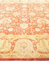 One-of-a-Kind Imported Hand-knotted Area Rug  - Orange, 9' 4" x 12' 3" - Modern Rug Importers