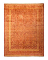 One-of-a-Kind Imported Hand-knotted Area Rug  - Orange, 9' 4" x 12' 4" - Modern Rug Importers