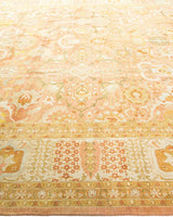 One-of-a-Kind Imported Hand-knotted Area Rug  - Pink, 12' 3" x 15' 2" - Modern Rug Importers