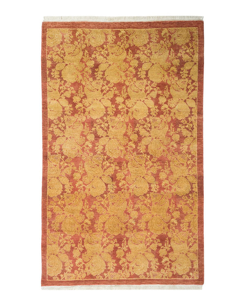 One-of-a-Kind Imported Hand-knotted Area Rug  - Pink, 3' 1" x 5' 0" - Modern Rug Importers