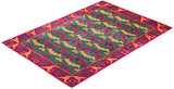 One-of-a-Kind Imported Hand-knotted Area Rug  - Pink, 6' 1" x 8' 7" - Modern Rug Importers