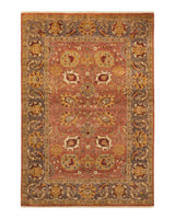 One-of-a-Kind Imported Hand-knotted Area Rug  - Pink, 6' 1" x 8' 9" - Modern Rug Importers