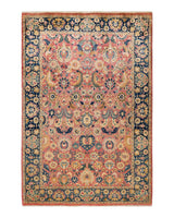 One-of-a-Kind Imported Hand-Knotted Area Rug  - Pink,  6' 3" x 9' 1" - Modern Rug Importers
