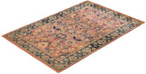 One-of-a-Kind Imported Hand-Knotted Area Rug  - Pink,  6' 3" x 9' 1" - Modern Rug Importers