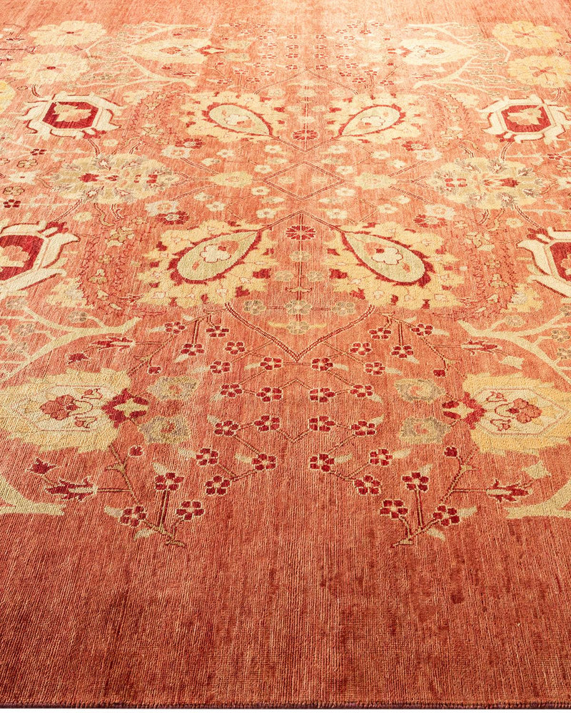 One-of-a-Kind Imported Hand-knotted Area Rug  - Pink, 7' 10" x 10' 1" - Modern Rug Importers