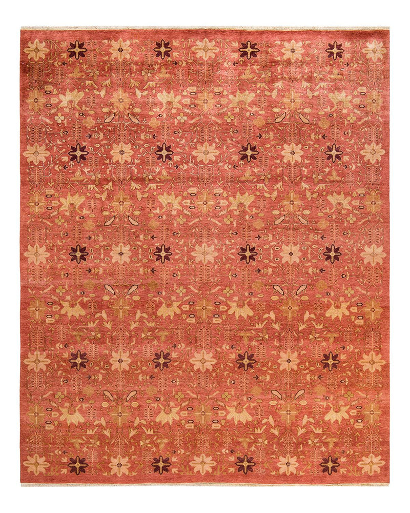 One-of-a-Kind Imported Hand-knotted Area Rug  - Pink, 7' 10" x 10' 2" - Modern Rug Importers