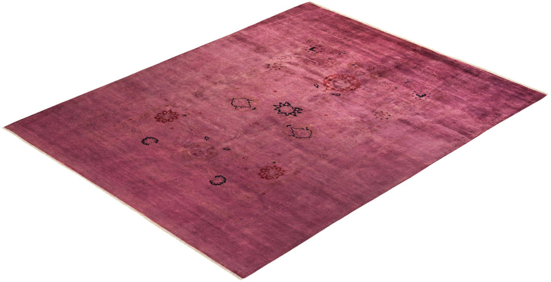 One-of-a-Kind Imported Hand-knotted Area Rug  - Pink, 8' 0" x 10' 1" - Modern Rug Importers