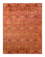 One-of-a-Kind Imported Hand-Knotted Area Rug  - Pink, 8' 0" x 10' 2" - Modern Rug Importers