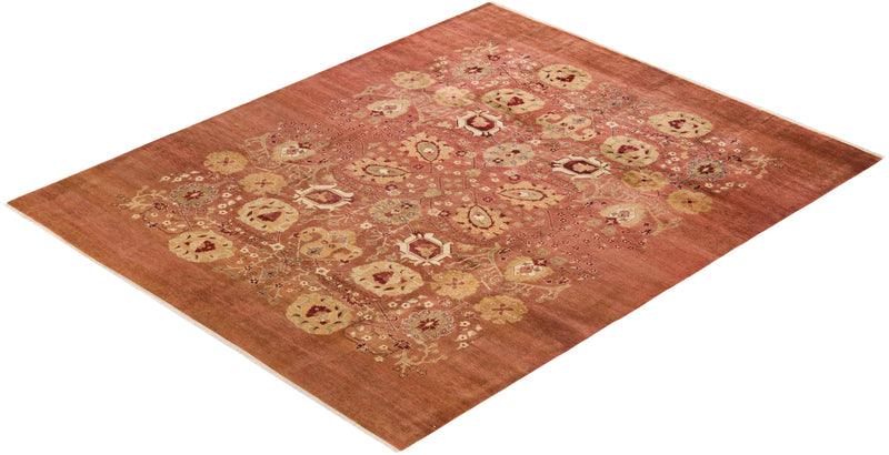 One-of-a-Kind Imported Hand-knotted Area Rug  - Pink,  8' 0" x 9' 10" - Modern Rug Importers