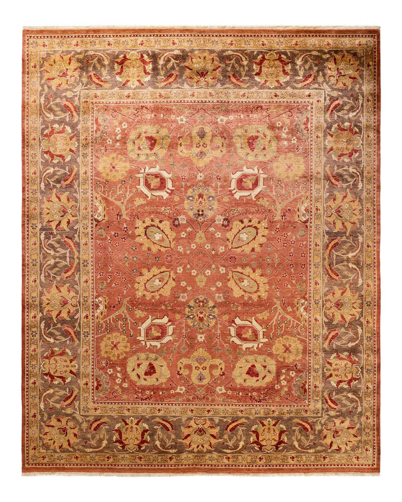 One-of-a-Kind Imported Hand-knotted Area Rug  - Pink,  8' 1" x 10' 0" - Modern Rug Importers