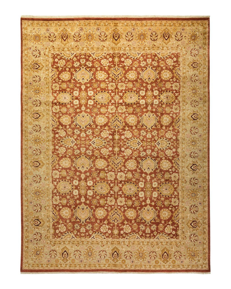 One-of-a-Kind Imported Hand-knotted Area Rug  - Pink, 8' 10" x 12' 0" - Modern Rug Importers