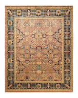 One-of-a-Kind Imported Hand-knotted Area Rug  - Pink, 8' 2" x 10' 0" - Modern Rug Importers