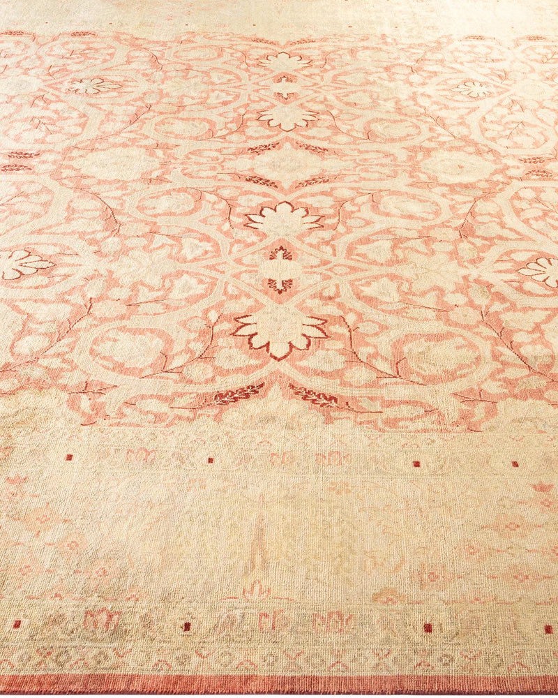 One-of-a-Kind Imported Hand-knotted Area Rug  - Pink,  9' 0" x 11' 9" - Modern Rug Importers