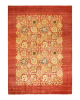 One-of-a-Kind Imported Hand-knotted Area Rug  - Pink, 9' 0" x 12' 4" - Modern Rug Importers