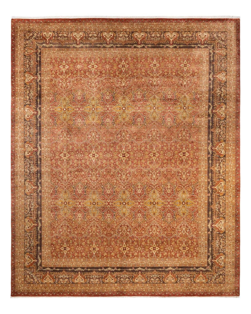 One-of-a-Kind Imported Hand-knotted Area Rug  - Pink, 9' 10" x 12' 0" - Modern Rug Importers