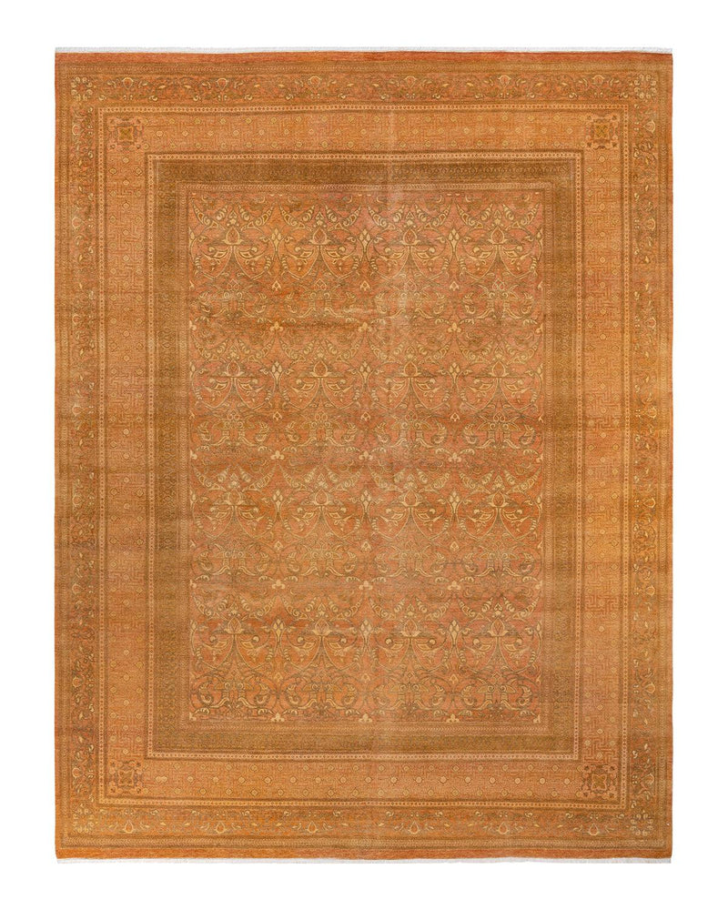 One-of-a-Kind Imported Hand-knotted Area Rug  - Pink, 9' 4" x 12' 1" - Modern Rug Importers