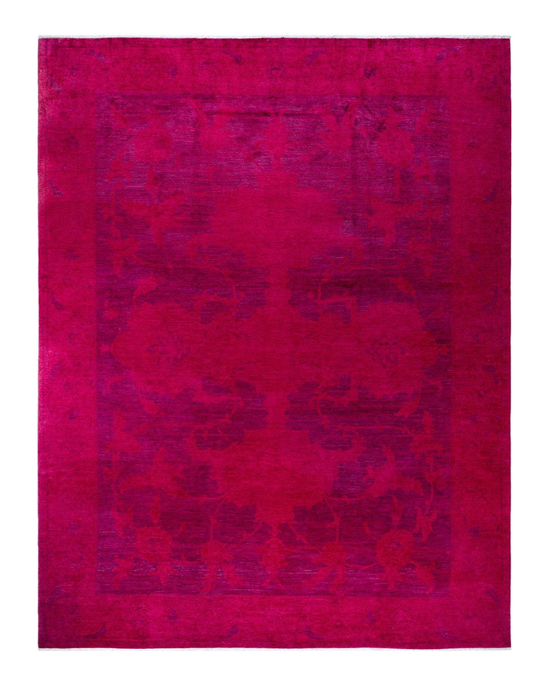 One-of-a-Kind Imported Hand-knotted Area Rug  - Purple,  10' 0" x 13' 5" - Modern Rug Importers