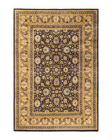 One-of-a-Kind Imported Hand-Knotted Area Rug  - Purple, 6' 1" x 8' 10" - Modern Rug Importers