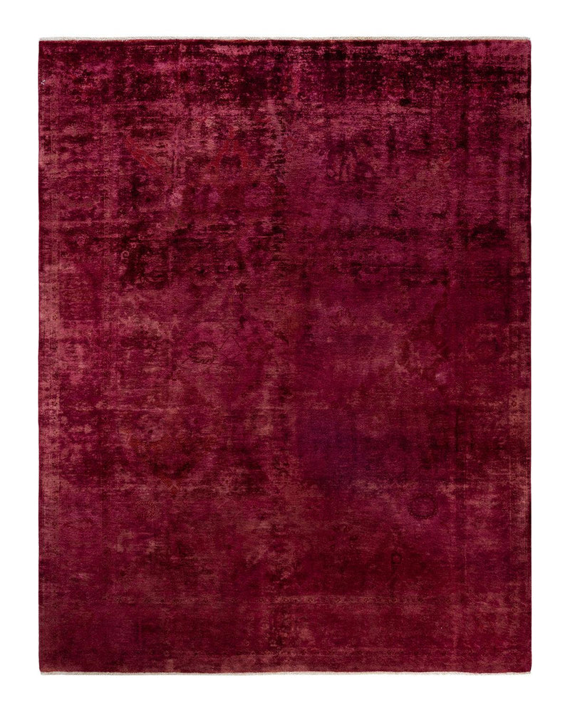 One-of-a-Kind Imported Hand-knotted Area Rug  - Purple,  7' 10" x 10' 1" - Modern Rug Importers