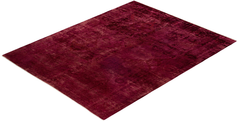 One-of-a-Kind Imported Hand-knotted Area Rug  - Purple,  7' 10" x 10' 1" - Modern Rug Importers