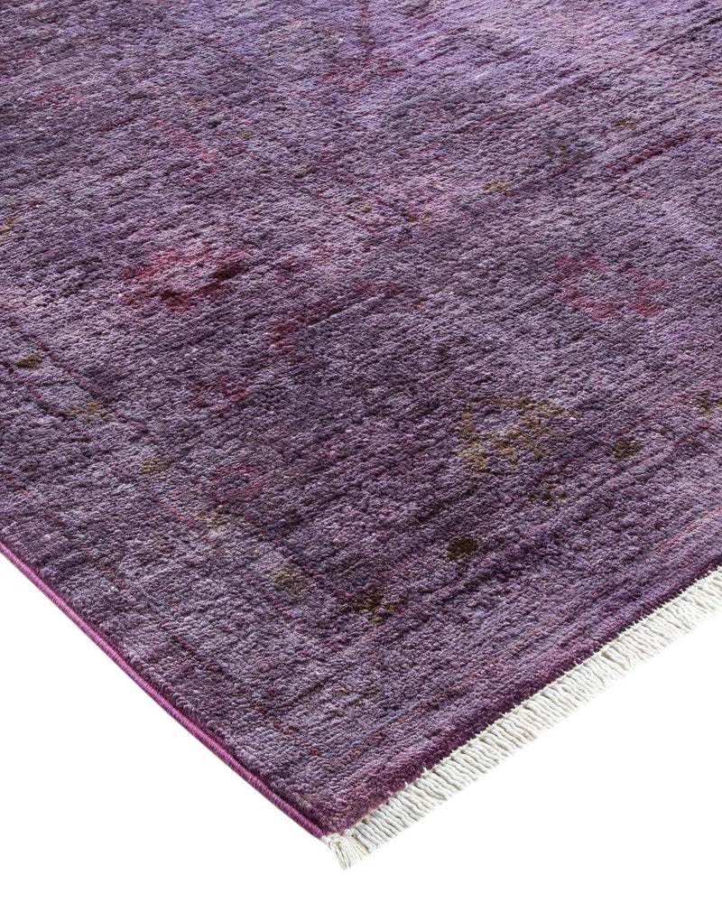 One-of-a-Kind Imported Hand-knotted Area Rug  - Purple, 7' 10" x 8' 1" - Modern Rug Importers