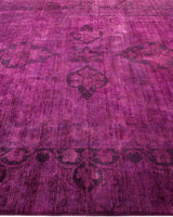 One-of-a-Kind Imported Hand-knotted Area Rug  - Purple, 7' 10" x 9' 10" - Modern Rug Importers
