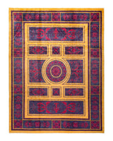 One-of-a-Kind Imported Hand-knotted Area Rug  - Purple, 8' 10" x 11' 10" - Modern Rug Importers