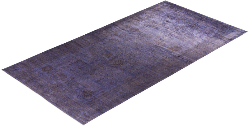 One-of-a-Kind Imported Hand-knotted Area Rug  - Purple, 8' 10" x 17' 5" - Modern Rug Importers