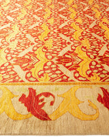 One-of-a-Kind Imported Hand-knotted Area Rug  - Red, 10' 0" x 14' 0" - Modern Rug Importers
